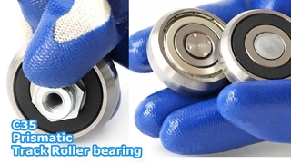 C35 প্রিজম্যাটিক রোলার (C35-2RS ZZ): 35 মিমি কমপ্যাক্ট T/U-রেলের জন্য বিশেষায়িত