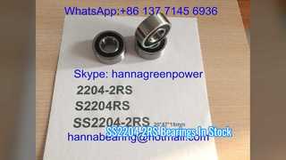 SS2204 2RS স্টেইনলেস স্টীল স্বয়ং সারিবদ্ধ বল বিয়ারিং