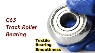 C63 ট্র্যাক রোলার বিয়ারিং (17x50x17.5mm): টেক্সটাইল মেশিন লিনিয়ার গাইড উপাদান