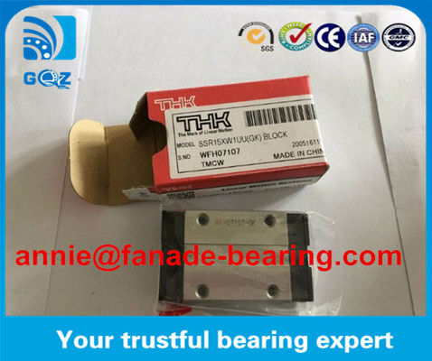 কেনা থেক এসএসআর সিরিজ লিনিয়ার রেল এবং ব্লক CNC মেশিনের জন্য SSR15XW1UU লিনিয়ার গাইড লিনিয়ার ব্লক THK SSR15XW1GG অনলাইনে উৎপাদন