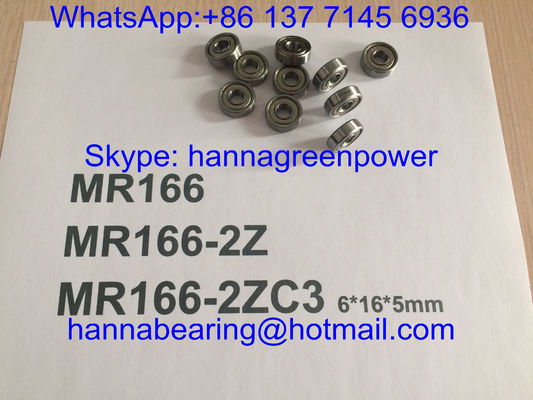 কেনা MR166ZZ / MR166-2ZC3 / MR166Z ধাতব ঢাল সহ গভীর গ্রোভ বল লেয়ার, 6 * 16 * 5 মিমি অনলাইনে উৎপাদন
