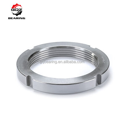 কেনা চীন ব্র্যান্ড KM12 লক বাদাম 60x80x11mm স্টিল লকিং বাদাম M60x2 টেকসই ইস্পাত উপাদান অনলাইনে উৎপাদন