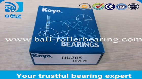 নিম্ন ঘর্ষণ সিলিন্ড্রিক চাকা রোলার bearings NU205, শিল্প রোলার bearings
