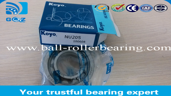 নিম্ন ঘর্ষণ সিলিন্ড্রিক চাকা রোলার bearings NU205, শিল্প রোলার bearings