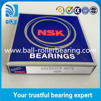 C3 ক্লিয়ারেন্স NSK 6015ZZ C3 কম গোলমাল মোটর লেয়ারিং জাপান উৎপত্তি 75 * 115 * 20mm