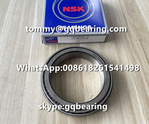 GCR15 ইস্পাত উপাদান NSK HR32916J কোপযুক্ত রোলার বিয়ারিং HR 32916 J স্পিন্ডল বিয়ারিং