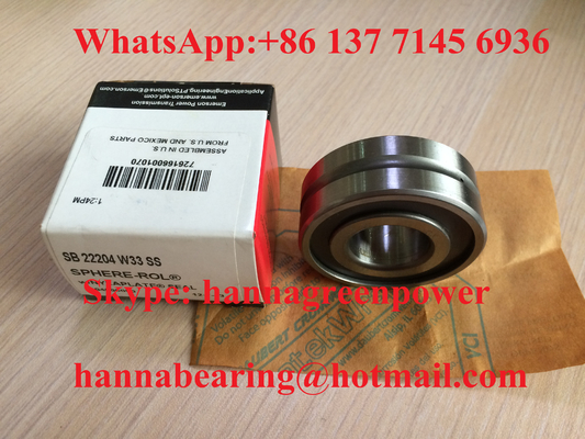 SB 22204 W33 SS ডাবল সিল সহ গোলাকার রোলার লেয়ার 20x47x18 মিমি