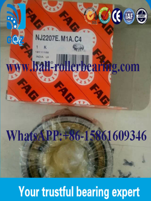 FAG NJ2207E.M1A.C4 উচ্চ গতির ইস্পাত সিলিন্ডারিকাল রোলার বিয়ারিং