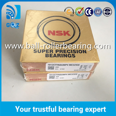 P4 যথার্থতা NSK সুপার যথার্থতা Bearings কৌণিক যোগাযোগ 7012CTYNSUMP4 60*95*18mm