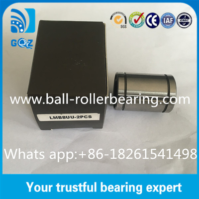 ক্রোম ইস্পাত উপাদান LMB8UU সঙ্গে 1/2 ইঞ্চি শ্যাফ্ট ডায়া লিনিয়ার মোশন বিয়ারিং