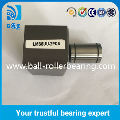 ক্রোম ইস্পাত উপাদান LMB8UU সঙ্গে 1/2 ইঞ্চি শ্যাফ্ট ডায়া লিনিয়ার মোশন বিয়ারিং