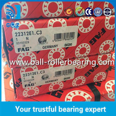 C3 ক্লিয়ারেন্স E1 ইস্পাত খাঁচা FAG 22312-E1-C3 গোলাকার রোলার লেয়ার ইস্পাত খাঁচা