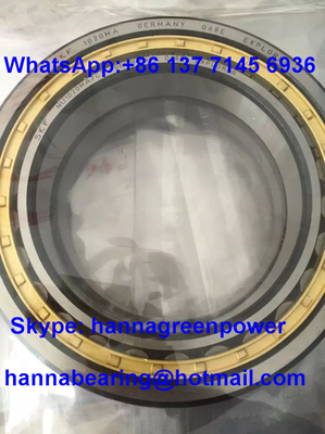 NU1020MAC3 সলিড ব্রাস কেজ একক সারির সিলিন্ডারিক রোলার লেয়ার 100*150*24 মিমি