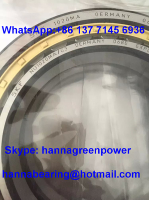 NU1020MAC3 সলিড ব্রাস কেজ একক সারির সিলিন্ডারিক রোলার লেয়ার 100*150*24 মিমি