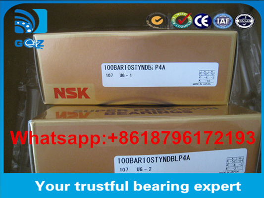 NSK উচ্চ গতির bearings 100BAR10S কৌণিক যোগাযোগ বল bearings 100BAR10S TYN DB L P4A সুপার স্পষ্টতা