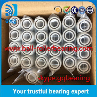F6005 POM প্লাস্টিকের ফ্ল্যাঞ্জ গভীর গ্রুভ সিরামিক বল লেয়ার 25*47*12mm
