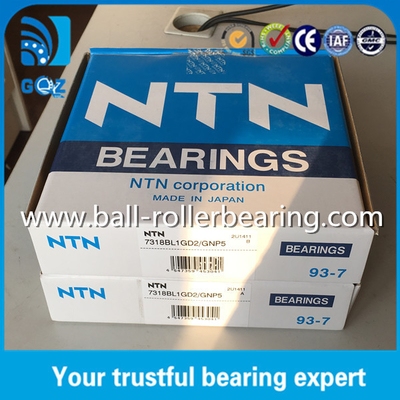P5 সুনির্দিষ্ট ব্রাসের খাঁচা NTN 7318BL1GD2/GNP5 কৌণিক যোগাযোগ বল লেয়ার