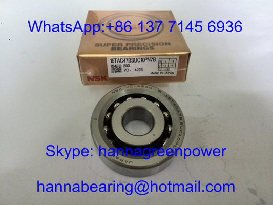 15TAC47BSUC10PN7B / 15TAC47CSUHPN7C কোণীয় যোগাযোগ থ্রাস্ট বল লেয়ার 15x47x15 মিমি