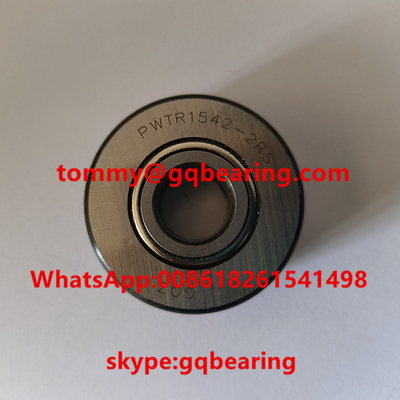 PWTR1542-2RS ট্র্যাক রোলার বিয়ারিং উচ্চ ক্ষমতা Gcr15 ইস্পাত সিলড 15x42x19mm
