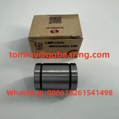স্টীল স্যামিক LME12UU WEE24062-109 রেজিন কেজ লিনিয়ার বল লেয়ারিং LME12-A লিনিয়ার বুশিং