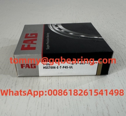 ইস্পাত উপাদান Fag কৌণিক যোগাযোগ বল বিয়ারিং Hss7006-E-T-P4s-Ul সুপার স্পষ্টতা