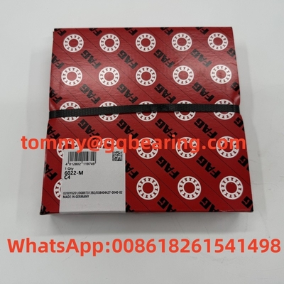 6022 FAG 6022-M-C4 একক সারি ব্রাস কেজ গভীর গ্রোভ বল বিয়ারিং