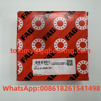 ইস্পাত শীট ধাতু খাঁচা FAG 6212-H-2RSR-SN গভীর গ্রোভ বল লেয়ার 60x110x22mm