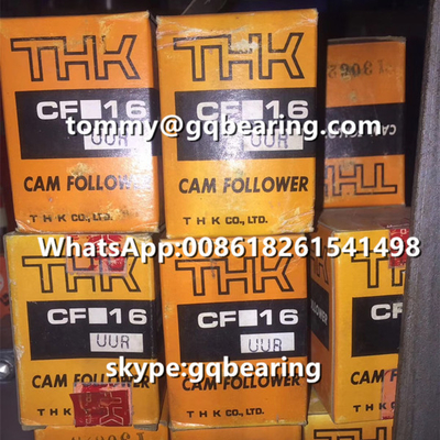 ক্রোম স্টিল উপাদান THK CF16UUR সিলেন্ডার বাইরের রিং সহ ক্যাম ফলোয়ার লেয়ার