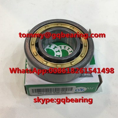 Gcr15 ইস্পাত উপাদান C3 ক্লিয়ারেন্স ROLLWAY NU205EM NU205EMC3 একক সারি সিলিন্ডারিক রোলার লেয়ার