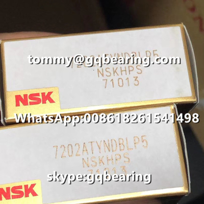 P5 সুনির্দিষ্ট হালকা প্রাক লোড NSK 7202ATYNDBLP5 কৌণিক যোগাযোগ বল বিয়ারিং