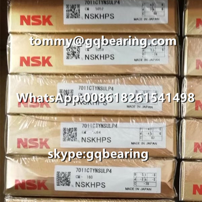 15 ডিগ্রী যোগাযোগ কোণ একক ইউনিভার্সাল NSK 7011CTYNSULP4 কৌণিক যোগাযোগ বল বিয়ারিং