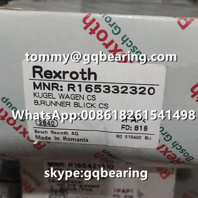 রেক্স্রোথ R165332320 স্টিল উপাদান ফ্ল্যাঞ্জ টাইপ স্ট্যান্ডার্ড দৈর্ঘ্য স্ট্যান্ডার্ড উচ্চতা লিনিয়ার ব্লক
