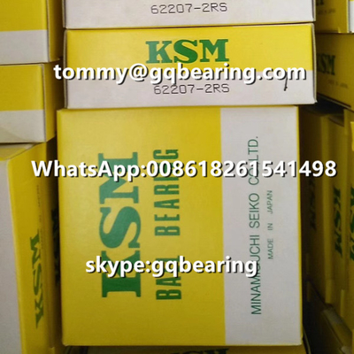 জাপান উৎপত্তি KSM 62207-2RS রাবার সিলড ডিপ গ্রোভ বল লেয়ার 35 x 72 x 23 মিমি
