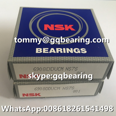 P0 যথার্থ কাঁচা সিলড NSK 6908DDU 6908DDUCM গভীর গ্রুভ বল লেয়ার 40x62x12mm