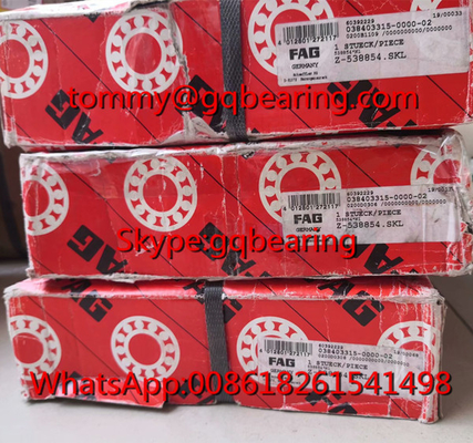 FAG Z-538854.SKL ডাবল সারি কৌণিক যোগাযোগ বল লেয়ার 309515D বিভক্ত অভ্যন্তরীণ রিং সঙ্গে লেয়ার