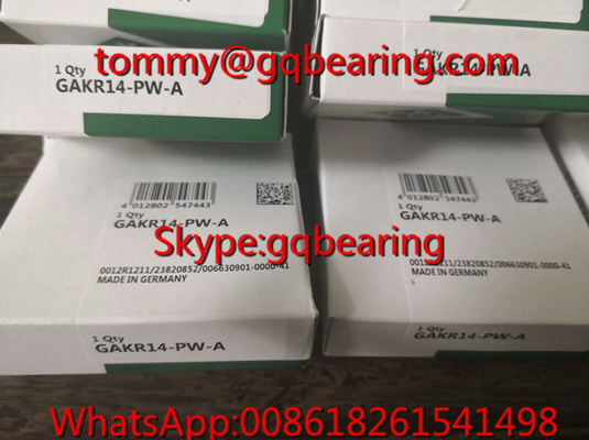 Gcr15 ইস্পাত উপাদান জার্মানি উৎপত্তি INA GAKL14-PW-A রড শেষ ভারবহন GAKL14- PW-A গোলাকার সমতল ভারবহন