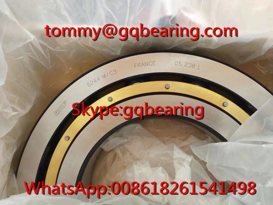 C3 ক্লিয়ারেন্স SKF 6244 M/C3 ব্রাস ক্যাজেড ডিপ গ্রোভ বল লেয়ারিং