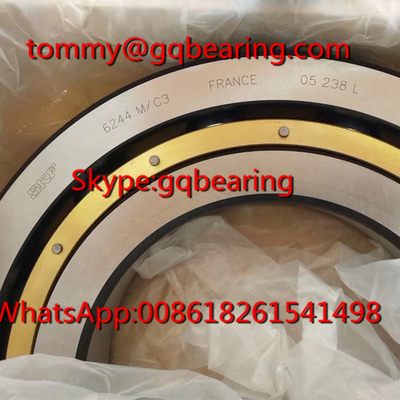C3 ক্লিয়ারেন্স SKF 6244 M/C3 ব্রাস ক্যাজেড ডিপ গ্রোভ বল লেয়ারিং