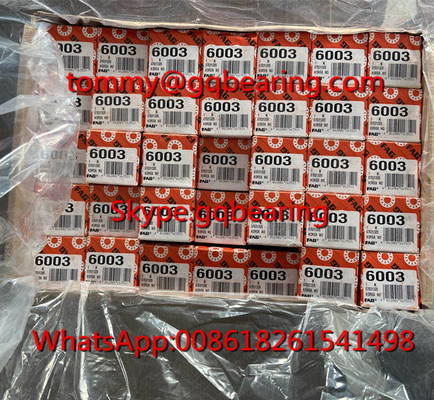 Gcr15 ইস্পাত কোরিয়া মেড ওপেন টাইপ FAG 6003 গভীর গ্রুভ বল বিয়ারিং তৈরি