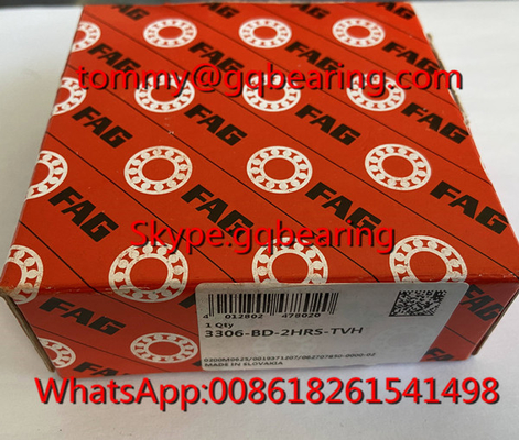 স্লোভাকিয়া উৎপত্তি FAG 3306-BD-2HRS-TVH নাইলন কেজ ডাবল সারি কৌণিক যোগাযোগ বল বিয়ারিং