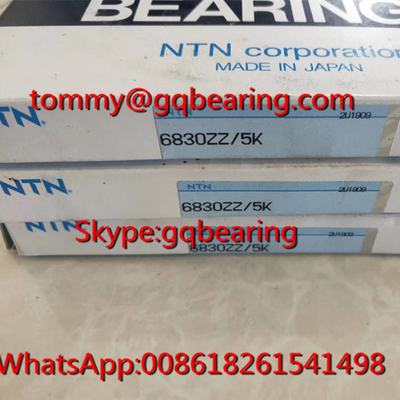 Gcr15 ইস্পাত উপাদান NTN 6830ZZ পাতলা প্রাচীর সহকারী 6830ZZ/5K গভীর গ্রোভ বল সহকারী