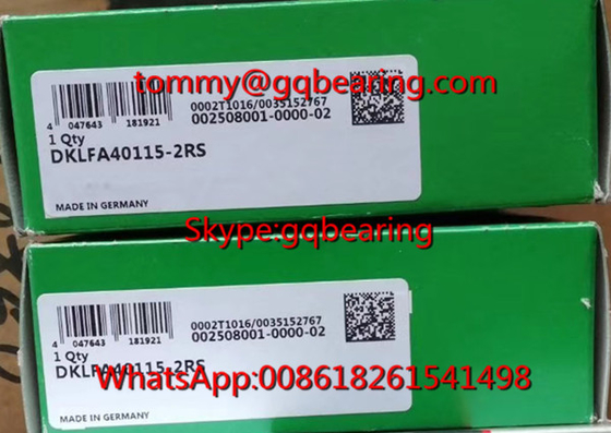 আইএনএ DKLFA40115-2RS ডাবল দিক কোণীয় যোগাযোগ বল ভারবহন ইউনিট 40 * 72 * 42mm