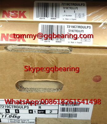 P3 সুপার-প্রিসিশন NSK 7221CTRDULP3 একক সারি কৌণিক যোগাযোগ বল লেয়ার 105*190*36mm