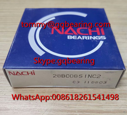 NACHI 28BC08S1NC2 একক সারি গভীর গ্রোভ বল বিয়ারিং গিয়ারবক্স বিয়ারিং অভ্যন্তরীণ ব্যাসার্ধ 28mm