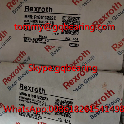 রেক্স্রোথ R18513222X রোলার রেল রানার ব্লক বশ R18513222X লিনিয়ার লেয়ারিং