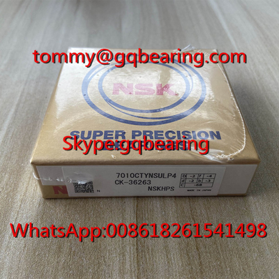 NSK 7010CTYNSULP4 সুপার স্পষ্টতা কৌণিক যোগাযোগ বল ভারবহন 7010 স্পিন্ডল বল ভারবহন