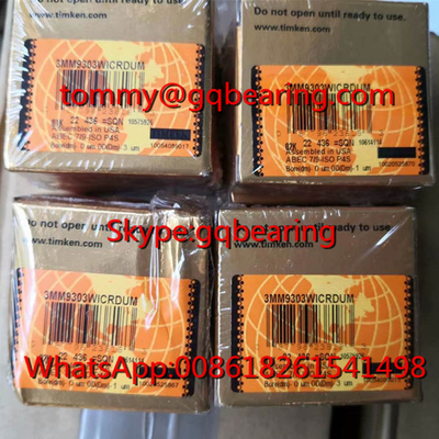 Gcr15 ইস্পাত উপাদান TIMKEN 3MM9303WICRDUM স্পিন্ডল কৌণিক যোগাযোগ বল বিয়ারিং