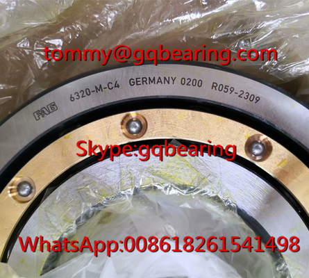FAG 6320-M-C4 ব্রাস কেজ টাইপ গভীর গ্রোভ বল লেয়ার 100*215*47mm
