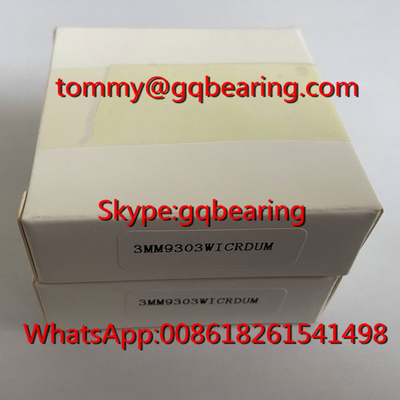 25 ডিগ্রী যোগাযোগ কোণ 3MM9303WICRDUM স্পিন্ডল কৌণিক যোগাযোগ বল লেয়ার 17*30*7mm