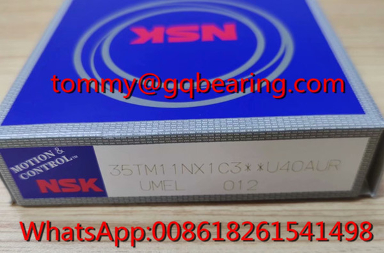Gcr15 স্টিল উপাদান NSK 35TM11NX1C3 U40AUR গিয়ারবক্স গভীর গ্রোভ বল লেয়ার